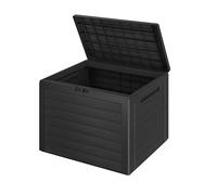 Casaria® Baule da Giardino Lille 190 L Effetto Legno Orgenizer Box Giocattoli 78x44x55cm Multibox Impermeabile Esterni