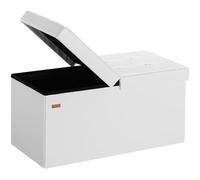 Casaria® Cassapanca Contenitore con Coperchio Pieghevole 80x40x40cm Pouf 131 L Scatola Portaoggetti Panca Box Salvaspazio Sedile Poggiapiedi