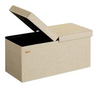 Casaria® Cassapanca Contenitore con Coperchio Pieghevole 80x40x40cm Pouf 131 L Scatola Portaoggetti Panca Box Salvaspazio Sedile Poggiapiedi