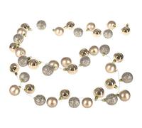 Casaria Catena Luminosa LED con Palline di Natale 2m a Batteria Timer 40 LED Interno Esterno 8 Effetti Champagne