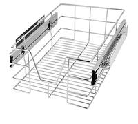 Casaria® Cestello Estraibile Sottolavello 30cm 20kg Cassetto Telescopico Metallo Guide Scorrevoli Cucina Cestelli Cucina Cassetti Estraibili