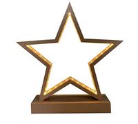 Casaria Stella di Natale a LED Luce Bianca Calda Wireless a Batteria Lampada Deco Addobbi Luminosi