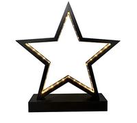 Casaria Stella di Natale a LED Luce Bianca Calda Wireless a Batteria Lampada Deco Addobbi Luminosi