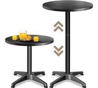 Casaria Tavolo da Bar Altezza Regolabile 70cm / 115cm Alluminio