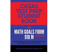 CASAS Test Prep Student Book for Math GOALS Form 918 M Level C/D (Tascabile)