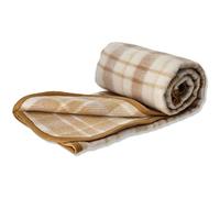 Casatessile Coperta Misto Lana Double Face New England - Beige, 1 Piazza e Mezza