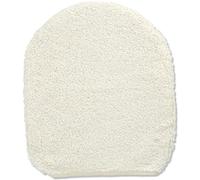 Casatessile Copri ASSE WC 40X45 cm Velluto Soft Copri ASSE Morbido, Coprisedile Water, Copriwater - Naturale