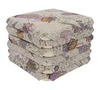 Casatessile Cuscino coprisedia da Cucina Imbottito con Alette Lavanda LUXORY Cuscino Sedia Lavanda Provenzale. - Set 6 PCS
