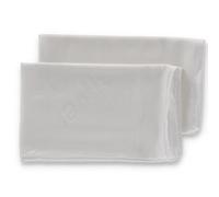 Casatessile Federe protettive Cuscino Letto in Coppia IONI d'Argento 2 Copricuscino Letto Antibatterico, Salva Guanciale