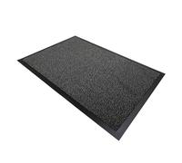 Casatessile Nevada Zerbino tappeto asciugapassi rettangolare Zerbino Antiscivolo per Ingresso, Interno Esterno per Casa o Ufficio - GRIGIO, 90x150 cm.