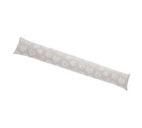 Casatessile Paraspiffero Lavabile e sfoderabile 110 cm. Cuori Bianchi Salsicciotto Imbottito para spifferi per Porte e Finestre.