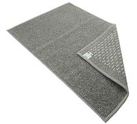 Casatessile Tappeto corsia Multiuso Cotone Antiscivolo TECLA Tappeto Bagno Assorbente, Tappeto Cucina, Scendiletto - Grigio Perla, 55x140 cm.