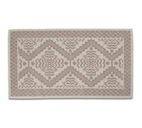 Casatessile Tappeto Cotone Multiuso Cucina Soggiorno Sardinia Tappeto Tipo Sardo, Multiuso, Tappeto Bagno Lavabile in Lavatrice - Beige, 40x60 cm.