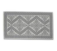 Casatessile Tappeto Cotone Multiuso Cucina Soggiorno Sardinia Tappeto Tipo Sardo, Multiuso, Tappeto Bagno Lavabile in Lavatrice - Grigio Scuro, 50x140 cm.