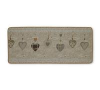 Casatessile Tappeto passatoia Cucina Cuori GOBELIN Passatoia Lavello Antiscivolo Lavabile in Lavatrice, Tappeto Bordato Lungo e Multiuso, Corsia su Misura. Tessuto Jacquard Liscio - 150 cm.