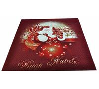 Casatessile Tappeto Rosso Babbo Natale 100x100 cm. R6