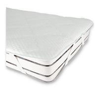 Casatessile Topper Letto Double No Stress Topper per Materasso, Coprimaterasso Trapuntato, Anallergico e Traspirante con Elastici - Matrimoniale