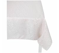 Casatessile Tovaglia antimacchia Jacquard Queen Tovaglie Decorative Copritavolo Idrorepellente Elegante Tovaglia Anti Macchia per Casa Ristorante Bar caffè - Beige, 12 posti 140x230 cm.