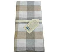 Casatessile Tovaglia in Cotone Jacquard Vichy - Grigio, Maxi 140x320 cm.