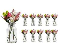 casavetro - 10 piccoli vasi rotondi di latte, 300 ml, altezza 13,6 cm