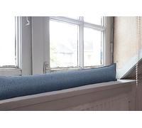 Casaviva® Paraspifferi Isolante da Arredo Antimacchia 2023-2024 Porte e Finestre in Fibra Effetto Lana Superior Elegante e Moderno (Blue Denim90)