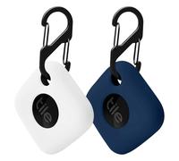 Casbomy Due Tile Mate 2022 Custodia Compatibile, Tile Tracker Protezione Silicone, Utilizzato per Ricerca Oggetti Bluetooth Tilemate Custodia Protettiva(blu mezzanotte + bianco)