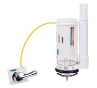 CaScab Valvola di scarico per cassetta WC, design universale per una facile installazione, sistema di scarico doppio (per un pezzo)