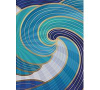 CASCADING WAVES ARTBOOK: 8.25 x 11 Inch 100 Smooth Blank Pages | Gift for Artists, Students & Selfcare lovers | For Art, Education, Travel & Home