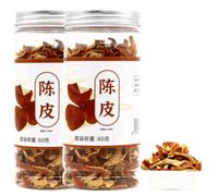 Cáscara de Mandarina Seca Curada (Chenpi), 120g, Trozos Enteros, Secada al Sol y Seleccionada a Mano, Aroma Cítrico para Cocina, Té y Repostería, Vegano y Sin Gluten