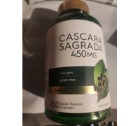 Cascara Sagrada 450Mg 250 Caps Non-GMO/Gluten Free Senza Conservanti