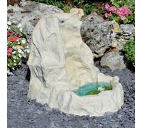 Cascata Artificiale Marmo da Giardino 90x68x83 cm in Vetroresina con Pompa