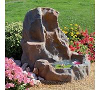 Cascata Artificiale Roccia da Giardino 90x68x83 cm in Vetroresina con Pompa