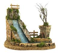 Cascata con Laghetto per Presepe, Linea Natale Bertoni, Legno, Multicolore, 20x25x21 Cm