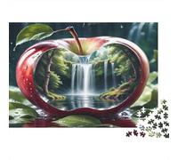 Cascata della foresta di mele Puzzles 1000 Pezzi Carta riciclata per adulti Puzzle per adulti Gioco educativo per decompressione Ottima idea regalo per bambini dai 12 anni in su 38x26cm/1000pcs