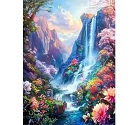Cascata della scogliera Puzzle di 500 Pezzi per Adulti, Alta Qualità puzzle adulti, Puzzles Classico Relax Giochi, Regalo Perfetto