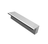 Cascata in Acciaio Inox con Scarico d'Acqua, Decorazione for laghetti a Cascata Resistente all'Acqua Dolce e all'umidità, Realizzata for Piscine e fontane da Esterno.(Original Color,150cm/59in)