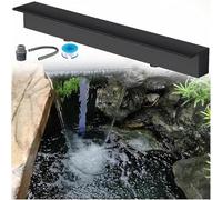 Cascata in acciaio inox per piscine e giardini all'aperto - Design durevole da parete per migliorare le caratteristiche dell'acqua