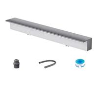 Cascata in Acciaio Inox Resistente per laghetti da Giardino, patii Esterni e Piscine, con Design Integrato per Una Facile Installazione.