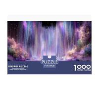 Cascata luminosa Puzzles 1000 Pezzi Gioco Di Sfida GioGattotolo Adulti E Bambini Artee magica Gioco Di Puzzle Divertimento Famiglia Relax Regalo Decorazione Casa 38x26cm/1000pcs