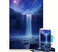 Cascata nella foresta Puzzle naturalistico da 1000 pezzi Gioco di costruzione Focus Zero Gap Incastro perfetto Attività gratificante per le giornate di pioggia (38x26cm)