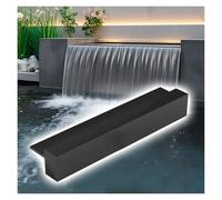 Cascata per Piscine Fuori Terra, Decorazione per Patio e Giardino, con Lungo sfioratore per laghetto e Piscina.
