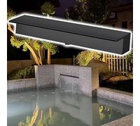 Cascata personalizzabile in acciaio inox da 165 cm, resistente alla ruggine, per interni ed esterni, per giardino, cascate, migliora la decorazione del paesaggio