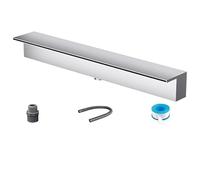 cascata piscina Cascata for piscina, cascate for laghetti in acciaio inossidabile, fontana for all'aperto, for decorazioni da giardino(5.9 ft(180 cm))