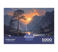 Cascate Alpine Puzzle 1000 Pezzi Adulti In Cascata Tram Mont Incastro Perfetto, Un Busta Di Puzzle A Rompicapo Per Enigma Ultra Difficile, Ideale Per Serata Giochi in Scatola, Il Miglior Rega