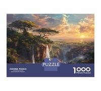 Cascate Alpine Puzzle 1000 Pezzi Adulti In Cascate Bosco Sol Incastro Perfetto, Un Busta Di Puzzle A Rompicapo Per Enigma Ultra Difficile, Ideale Per Serata Giochi in Scatola, Il Miglior Re