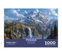 Cascate Alpine Puzzle 1000 Pezzi In Cascate Montagna puzzle in Cartone Premium, Un Gioco Di Puzzle Per Disintossicazione Digitale, Ideale Per Giochi Di Puzzle Da Viaggio, Serata Giochi 5