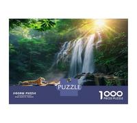 Cascate Alpine Rompicapo 1000 Pezzi In Cascate Pluv Strat Colori Brillanti, Un Set Di Puzzle A Rompicapo Per Gioco Familiare Divertente E Impegnativo, Ideale Per Per Decorazioni Mura