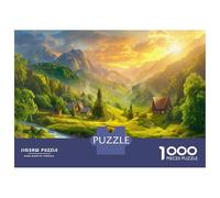 Cascate Alpine Rompicapo 1000 Pezzi In Cottage Prair Mat puzzle in Cartone Premium, Un Puzzles Per Giochi Di Puzzle Per Lo Sviluppo Cognitivo, Ideale Per Passatempo Per Anziani, Il Puzz