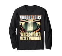 Cascate del Niagara dove l'acqua incontra Wonder Travel Family Trip Maglia a Manica