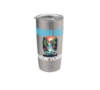 Cascate del Niagara New York Souvenir Bold Waterfall Graphic Group Bicchiere termico in acciaio inox doppia parete